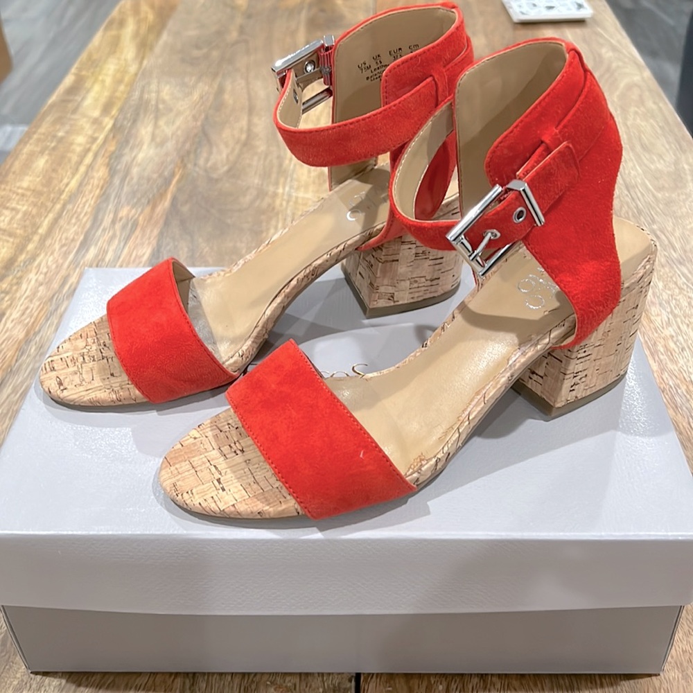 Franco Sarto cork heels.